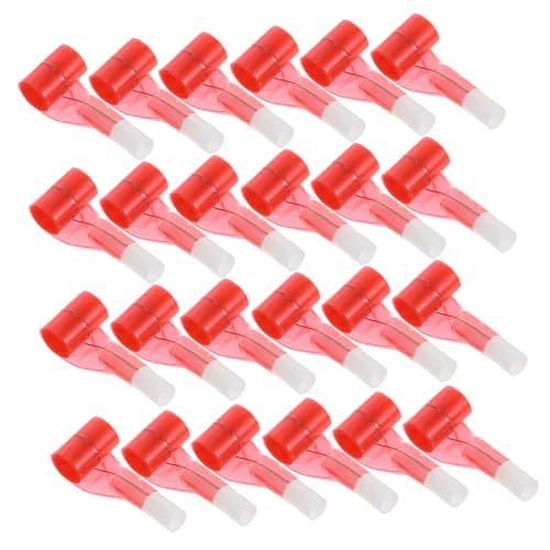 ibasenice 50 Stück Spielzeugzubehör Mit Zunge Kleben Party Blowers Krachmacher Geräuschmacher Reptilien-gastgeschenke Röhrenspielzeug Silvester-gebläse Geburtstags-plowouts-Horn Plastik Rot von ibasenice