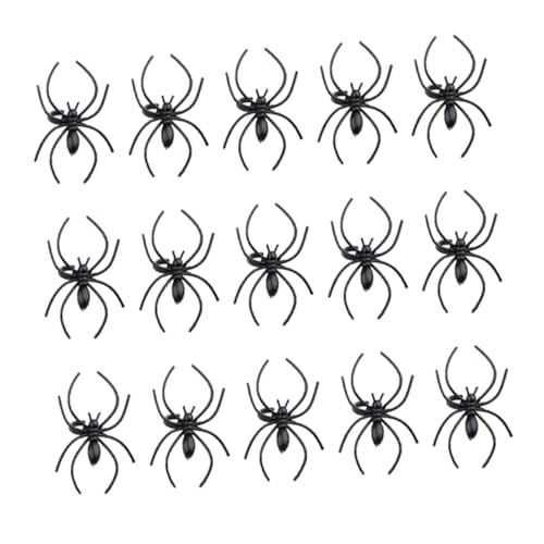 ibasenice 50 Stück Spinnen Ring Halloween Party plastikenten für Opa Weihnachten wischtelgeschenk The Edith Eger Spukhaus Spinnenring Spinnenring-Trick Spinnenring- Black von ibasenice