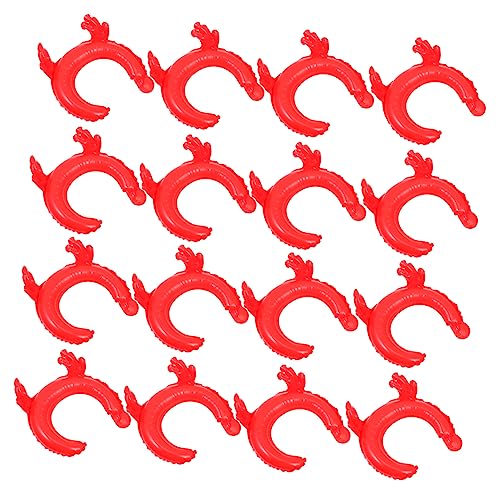 ibasenice 50 Stück Stirnband Aus Aluminiumfolie Stirnbänder Ballons Aufblasbares Für Stirnband Aus Aluminiumfolie Ballon Geweih Design Ballon Aufblasbares Stirnband Schmuck Rot von ibasenice