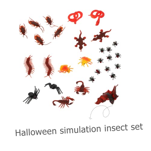 ibasenice 50-Teiliges Set simuliertes Insektenspielzeug gefälscht Halloween Streichprop PVC von ibasenice
