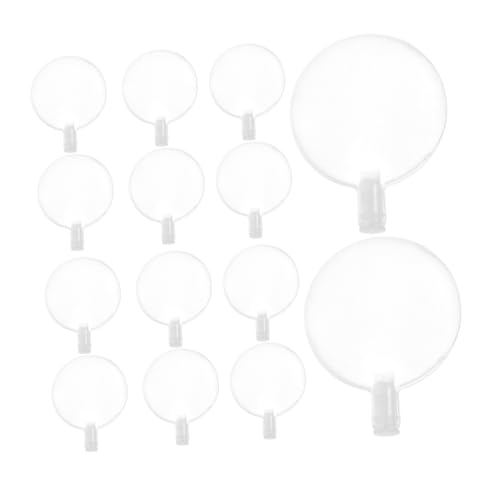 ibasenice 50er Packung Pack Quietscher für Geräuschmacher für Haustier und Babyspielzeug Transparentes Eva Plastik Vielseitig Einsetzbar für DIY Projekte und Reparaturen Rund und Leicht zu von ibasenice