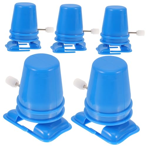 ibasenice 5St Farbige Gehbewegung Gerät Uhrwerk Tierspielzeug Heimwerken zum Aufziehen Mini-Laufspielzeug bastelzeug handwerkskunst DIY Mini-Rückspulteil Plastik Blue von ibasenice