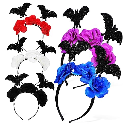 ibasenice 5St halloween kopfschmuck halloween kopfbedeckung haircharm faschingskostüme karnevalkostüme Make-up-Stirnband Hexen-Haarband Maske Halloween-Kopfschmuck Halloween Stirnband Stoff von ibasenice
