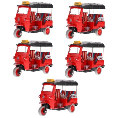 ibasenice 5st Dreirad Spielzeug Kinderwagen Spielzeug Lernspielzeug Für Kinder Spielzeug Für Babyautos Mini-spielzeugautos Hintere Autos Spielzeug Reibungsbetriebenes Fahrzeug-spielset Abs von ibasenice