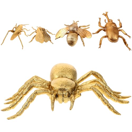 ibasenice 5st Goldenes Simuliertes Insektenmodellset Simulationsfiguren Ornament Kinderaccessoire Realistisches Modell Lustige Figuren Simulierte Figuren Lehrstütze Plastik ibasenice 5st Goldenes Simuliertes Insektenmodellset Simulationsfiguren Ornament Kinderaccessoire Realistisches Modell Lustige Figuren Simulierte Figuren Lehrstütze Plastik von ibasenice