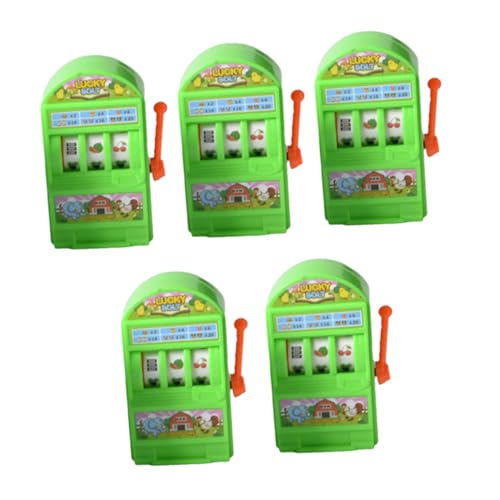 ibasenice 5st Lotteriemaschine Spielzeug Nummernauswahlmaschine Elektrische Jackpot-Maschine Glücklicher Spielautomat Glückliche Ballsammelmaschine Ballmaschine Kind Plastik Palme von ibasenice