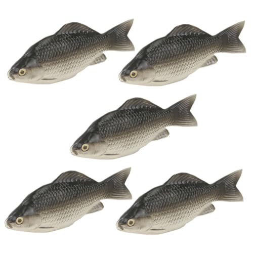 ibasenice 5 Stücke Realistische Schwarz Karpfen Schaum Fisch Gefälschte Aquarium für Aquarium Lieferungen von ibasenice