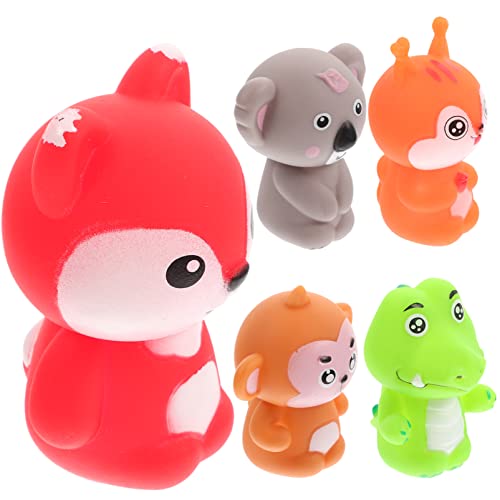 ibasenice 5st Tierische Fingerpuppe Fingerpuppenspielzeug Tiere Fingerpuppen Lustige Fingerpuppen Fingerpuppe Zum Geschichtenerzählen Partygeschenke Mini-puppenspielzeug PVC von ibasenice