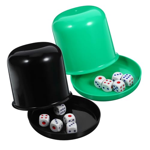 ibasenice Würfelspiel-Set Mit 5 Dicken Würfelbechern Abs-Material Ergonomisches Design Ideal Für Partys Zufällige Farbe ibasenice Würfelspiel-Set Mit 5 Dicken Würfelbechern Abs-Material Ergonomisches Design Ideal Für Partys Zufällige Farbe von ibasenice