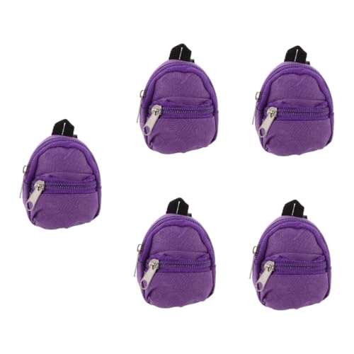 ibasenice 5stücke Mini-Rucksack Für Puppen Dekorativ Aus Strapazierfähigem Material Für Puppenhäuser Und Miniatur-Dekoration Perfektes Zubehör Für Kreative Spielideen von ibasenice