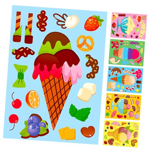 ibasenice 6 Blätter Puzzle Sticker Eiscreme Dessert Aufkleber Kreative DIY Aufkleber für Geburtstagsfeiern Coated Paper Belohnungs Sticker für Fantasie Kreativität Fördern ibasenice 6 Blätter Puzzle Sticker Eiscreme Dessert Aufkleber Kreative DIY Aufkleber für Geburtstagsfeiern Coated Paper Belohnungs Sticker für Fantasie Kreativität Fördern von ibasenice