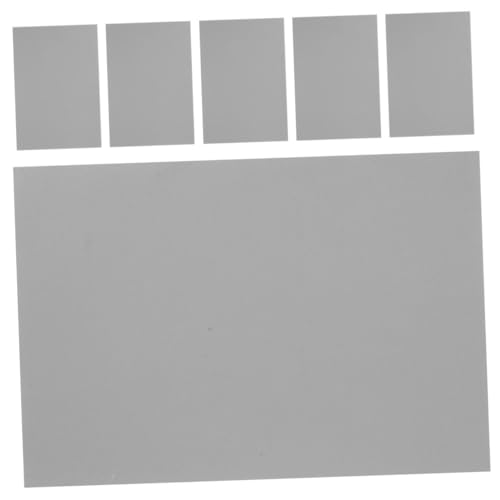ibasenice 6 Blätter Sandtischmodellmaterial Verkehrsspuraufkleber Bahngleis Aufkleber Gleisaufkleber Miniaturstraßendekoration Modellbahnaufkleber Spielerblatt Aufkleber Papier Grau von ibasenice