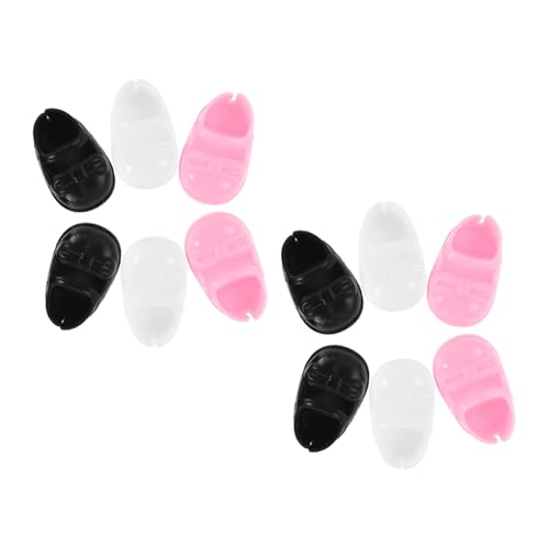 ibasenice 6 Paare Mini -puppenschuhe Kleine Schuhe Zum Basteln Kleines Hauszubehör Simulierte Minischuhe Schuhe Dekore Miniatur Schuhe Minipuppenschuhe Puppenkostümzubehör Plastik von ibasenice