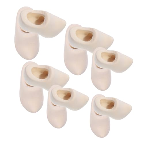 ibasenice 6 Paare Miniatur Holzschuhe Unfertige Mini Niederländische Holzklompen DIY Basteln Puppenhaus Zubehör Dekorative Holzschuhe Für Malen Schlüsselanhänger von ibasenice