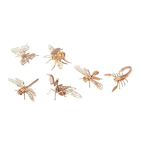 ibasenice Exquisites 3D-Puzzle Aus Holz Bastelset Mit 6 Modellen Für Die Intelligenz Und Kreativität Von Jungen Und Mädchen ibasenice Exquisites 3D-Puzzle Aus Holz Bastelset Mit 6 Modellen Für Die Intelligenz Und Kreativität Von Jungen Und Mädchen von ibasenice