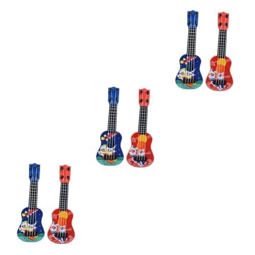 ibasenice 6 STK Mini-Gitarre Instrumente für Kinder Gitarre für Kleinkinder Kinderspielzeug Spielzeug für Mädchen Spielzeuge Kinder Gitarre Kinder Ukulele für Anfänger Kann Spielen Klavier von ibasenice