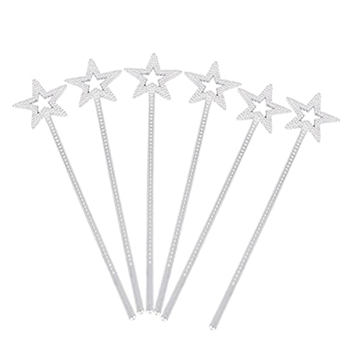 ibasenice 6 STK Party Zauberstab heeloween plastikenten versilbern hochzeitslaken geburtstagseinladungen Dekorationen Feuerstab Leuchtstäbe Galvanik Pentagramm Zauberstab Feenstab Silver ibasenice 6 STK Party Zauberstab heeloween plastikenten versilbern hochzeitslaken geburtstagseinladungen Dekorationen Feuerstab Leuchtstäbe Galvanik Pentagramm Zauberstab Feenstab Silver von ibasenice