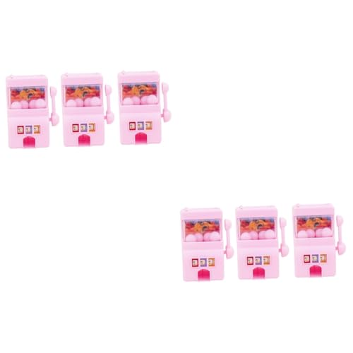 ibasenice 6 STK Partyspielzeug Kidcraft-spielset Mini-spielautomat Spielzeug Tragbare Lotteriemaschine Desktop-Spielzeug Lustige Geburtstagsfeierbevorzugung Kind Geschenk Handlich Plastik von ibasenice