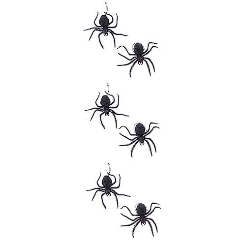 ibasenice 6 STK Knifflige Halloween-spielzeuge Hai-Hut Halloween Gefälschte Spinnen Halloween-Requisiten Gefälschte Spinnenstütze Schaumstoffmatten Für Kinder Tausendfüßler Künstlich von ibasenice
