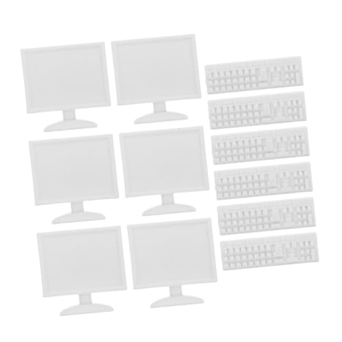 ibasenice 6sätze Teiliges Miniatur Computer Mit Für -Dekoration Büro-miniaturen Kreative Wohnaccessoires Für Einzigartige Szenen von ibasenice