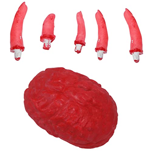 ibasenice Realistische Simulation Gehirn Orgel Requisiten 1 Gehirn 6 Stücke Set Für Scary Halloween Decor Party ibasenice Realistische Simulation Gehirn Orgel Requisiten 1 Gehirn 6 Stücke Set Für Scary Halloween Decor Party von ibasenice