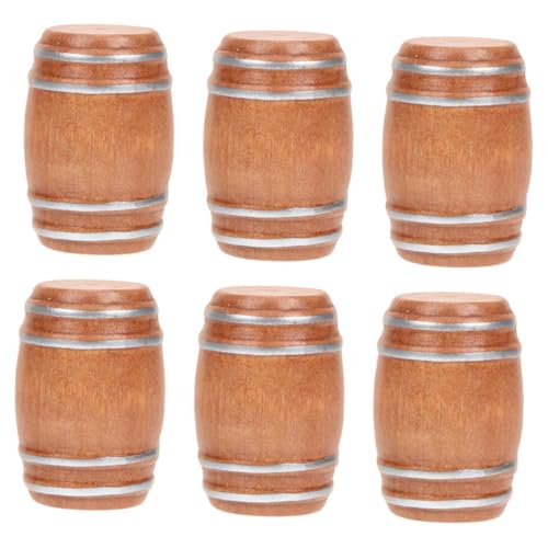 ibasenice 6 Stück Barzubehör Mini Bierfässer Modelle Miniatur Weinfass Figur Miniaturen Puppenhauszubehör Miniatur Bierfässer Weinfass Modelle Holz Hellbraun ibasenice 6 Stück Barzubehör Mini Bierfässer Modelle Miniatur Weinfass Figur Miniaturen Puppenhauszubehör Miniatur Bierfässer Weinfass Modelle Holz Hellbraun von ibasenice