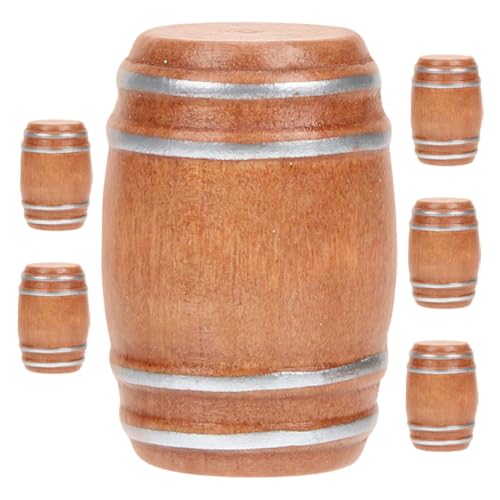 ibasenice 6 Stück Barzubehör Miniatur Weinfass Figur Miniatur Bierfässer Mini Bierfässer Modelle Miniaturen Puppenhauszubehör Mini Whiskyfass Hellbraun Holz ibasenice 6 Stück Barzubehör Miniatur Weinfass Figur Miniatur Bierfässer Mini Bierfässer Modelle Miniaturen Puppenhauszubehör Mini Whiskyfass Hellbraun Holz von ibasenice