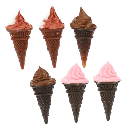 ibasenice 6 Stück Eiskrem Teiliges für Puppenhaus Kawaii Dekoration Kunstharz Eiscreme für DIY Mini Häuser Tischornament und Fotorequisit ibasenice 6 Stück Eiskrem Teiliges für Puppenhaus Kawaii Dekoration Kunstharz Eiscreme für DIY Mini Häuser Tischornament und Fotorequisit von ibasenice