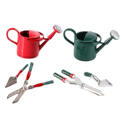 ibasenice 6 Stück Gartenwerkzeug für Puppenhaus Teiliges aus Bunten Dekorationen für Kreative Gartenlandschaften und Fantasievolles Zufällige Farbe von ibasenice