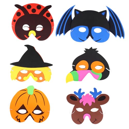 ibasenice 6 Stück Halloween-Kindermaske Maskenverzierung Halloween -Zubehör Halloween-Halbmaske kinderkostüme halloween kinderkostum halloween Halloween-Maske Cartoon-Halbmaske Schaum von ibasenice