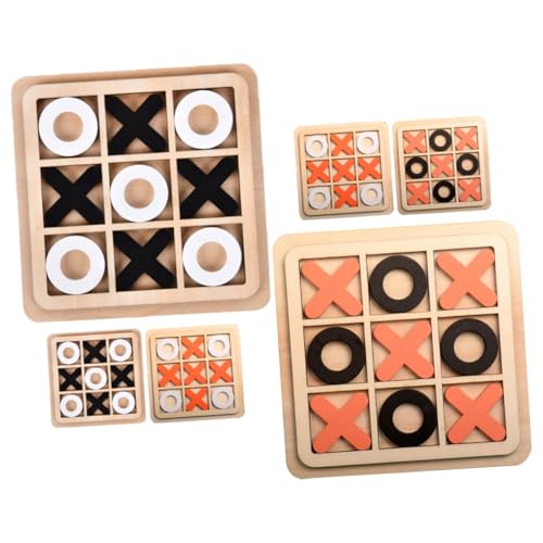 ibasenice 6 Stück Holz Teiliges Toe Spiel Schachbrett Lernspielzeug mit Glatten Kanten Fördert Logisches und Strategische Fähigkeiten für Erwachsene ibasenice 6 Stück Holz Teiliges Toe Spiel Schachbrett Lernspielzeug mit Glatten Kanten Fördert Logisches und Strategische Fähigkeiten für Erwachsene von ibasenice