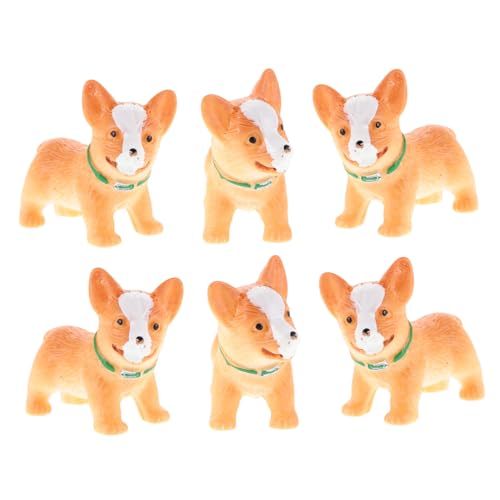 ibasenice 6 Stück Hund Figuren DIY Schlüsselanhänger Zubehör für Mikro Landschaftsdekoration Kleine Resin Tiere für Puppenhaus Deko und Kreative Displays ibasenice 6 Stück Hund Figuren DIY Schlüsselanhänger Zubehör für Mikro Landschaftsdekoration Kleine Resin Tiere für Puppenhaus Deko und Kreative Displays von ibasenice