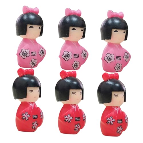 ibasenice 6 Stück Japanische Kimono Puppen Traditionelle Handgefertigte Miniaturfiguren für Tischdekoration Asiatische Ornament Dolls für Zuhause und Restaurant Kulturelle Darstellung ibasenice 6 Stück Japanische Kimono Puppen Traditionelle Handgefertigte Miniaturfiguren für Tischdekoration Asiatische Ornament Dolls für Zuhause und Restaurant Kulturelle Darstellung von ibasenice