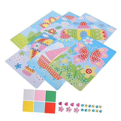 ibasenice Cartoon Puzzle Spielzeug Für Kinder 6pcs Form Puzzle Aufkleber Frühen Bildung Spielzeug Spaß von ibasenice