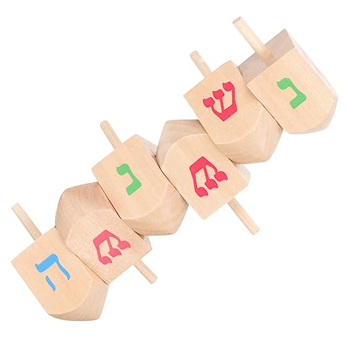ibasenice 6 Stück Kreisel Spiele Aktivität Zappeln Babys Puzzle Rätsel Spielzimmerversorgung Versorgen Kinderversorgung Hölzern von ibasenice