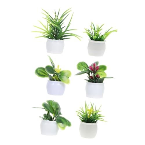 ibasenice 6 Stück Künstliche Grünpflanzen Miniaturtöpfe Dekorative Miniaturpflanze Dekorative Minipflanze Miniatur-Dinge Miniaturen Anlage Puppenhaus-miniaturartikel Figuren Plastik Green ibasenice 6 Stück Künstliche Grünpflanzen Miniaturtöpfe Dekorative Miniaturpflanze Dekorative Minipflanze Miniatur-Dinge Miniaturen Anlage Puppenhaus-miniaturartikel Figuren Plastik Green von ibasenice