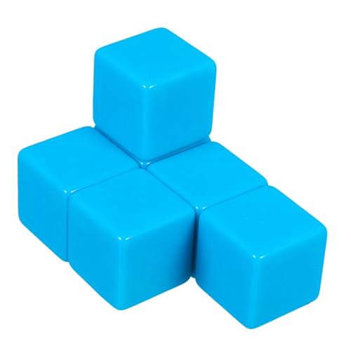ibasenice 6 Stück Leere Spiel Spielwort Bildung, Die Spielwürfel Spielt Lehrmittel Im Klassenzimmer Im Klassenzimmer Trickwürfel Sky-Blue Acryl von ibasenice