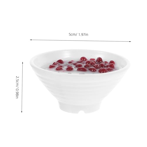 ibasenice 6 Stück Miniatur Dessert Schalen Realistische Künstliche Chinesische Spielspeisen Puppenhaus Zubehör Detailgetreu für Dekoration Fotografie und Tischdisplay von ibasenice