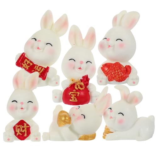ibasenice 6 Stück Miniatur Häschen Figuren Resin Bunny Deko für Ostern Cupcake Toppers und Garten Dekoration Niedliche Tierfiguren für Vielseitige Anlässe ibasenice 6 Stück Miniatur Häschen Figuren Resin Bunny Deko für Ostern Cupcake Toppers und Garten Dekoration Niedliche Tierfiguren für Vielseitige Anlässe von ibasenice