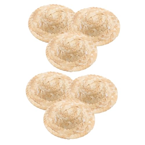 ibasenice 6 Stück Miniatur Woven Hüte für Haustiere Teiliges DIY Bastelset Handgemachte Kleine Hüte für Puppen und Haustiere Kreatives Kostümzubehör mit Sonnenschutz ibasenice 6 Stück Miniatur Woven Hüte für Haustiere Teiliges DIY Bastelset Handgemachte Kleine Hüte für Puppen und Haustiere Kreatives Kostümzubehör mit Sonnenschutz von ibasenice