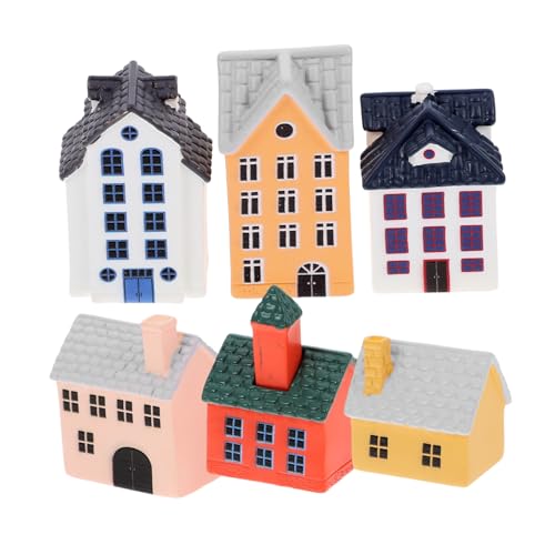 ibasenice 6 Stück Miniature Cottage Deko Teiliges Resin Haus für Garten Puppenhaus und Tischdekoration Wetterfest Langlebig und Vielseitig Einsetzbar für Kreative ibasenice 6 Stück Miniature Cottage Deko Teiliges Resin Haus für Garten Puppenhaus und Tischdekoration Wetterfest Langlebig und Vielseitig Einsetzbar für Kreative von ibasenice