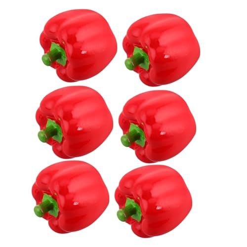 ibasenice 6 Stück Miniaturisierte Chili Paprika Dekofiguren aus Resin Teiliges für Kreative Mikro Landschaften und Partydekorationen Realistische Nachbildung für Zuhause und Büro ibasenice 6 Stück Miniaturisierte Chili Paprika Dekofiguren aus Resin Teiliges für Kreative Mikro Landschaften und Partydekorationen Realistische Nachbildung für Zuhause und Büro von ibasenice
