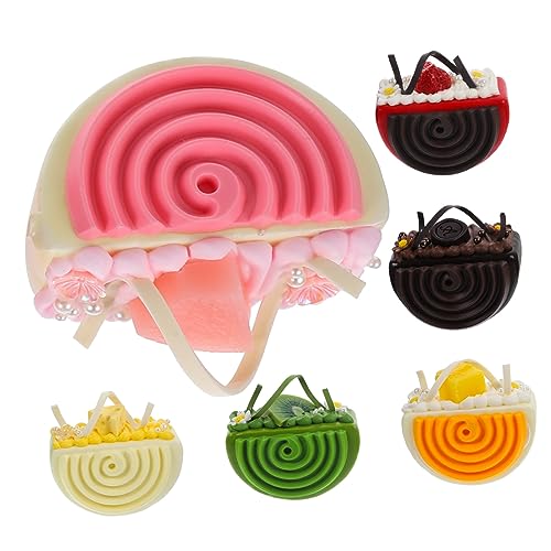 ibasenice 6 Stück Mousse Kuchen Dessert Tisch Fotografie Requisiten Möbeldekoration Simulation Handwerk Ornamente Kunstkuchen Modelldeckel Kuchen Lebensmittelmodelle Gefälschte von ibasenice