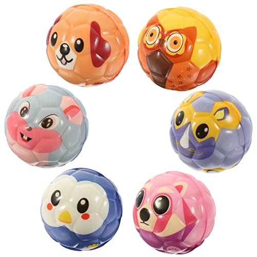 ibasenice 6 Stück PU Mini Fußball für Handgelenkstraining Sport Stressball für Kleinkinder für Drinnen und Draußen Fördert Motorik und Koordination von ibasenice