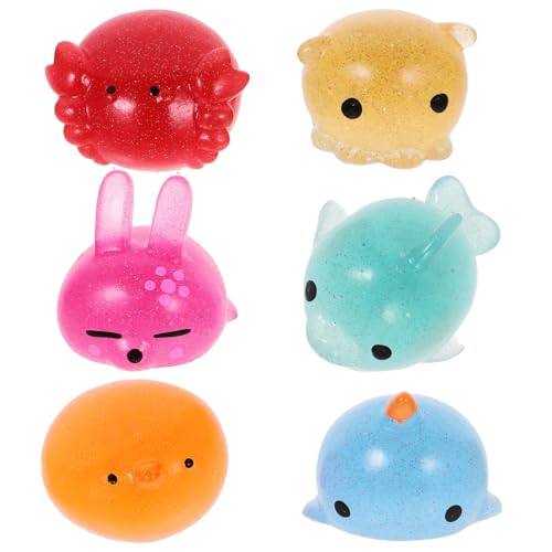 ibasenice 6 Stück Prise Musik stressabbau dekompressionsspielzeug weihnachstsgeschenk weihachtsgeschenk Decompression Toy Fun Toy Quetschspielzeug sensorisches von ibasenice