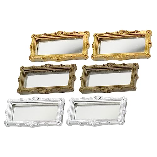 ibasenice 6 Stück Puppenhausspiegel Babypuppenspielzeug Puppenmöbel Kleiner Spiegel Spielzeughaus Kinderspielzeug Dekoration Modelle Ornamente Für Mini Kinderspielzeug ibasenice 6 Stück Puppenhausspiegel Babypuppenspielzeug Puppenmöbel Kleiner Spiegel Spielzeughaus Kinderspielzeug Dekoration Modelle Ornamente Für Mini Kinderspielzeug von ibasenice