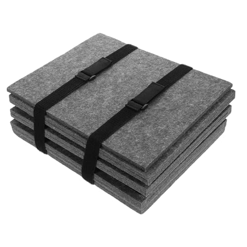 ibasenice 6 Stück Puzzleteilplatte Zubehör-rätsel Kartenrätsel Zahlenaufkleber Runde Aufkleber Geschirrhalter, Serviettenhalter Puzzle-Rack-Puzzles Mini-Aufkleber Camcorder Gefühlt Dark Grey von ibasenice