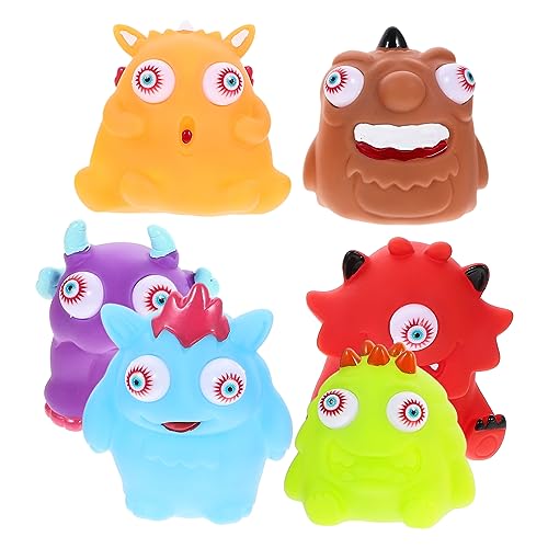 ibasenice 6 Stück Quetschendes Halloween-streichspielzeug Cartoon-Squeeze- Hand Sensorisches Neuheit Dehnbares Quetschspielzeug Für Partys PVC von ibasenice