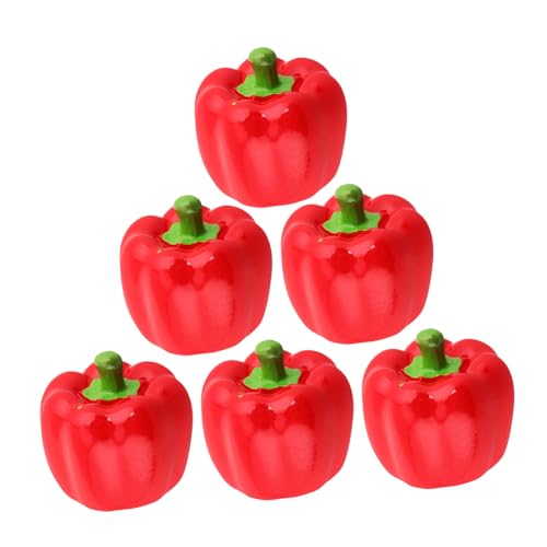 ibasenice 6 Stück Simulierte Chili-Verzierung künstlicher Pfeffer Chili Festival Dekorationen Mini-Gartenfiguren Chili- Chili-Festival- Chili -Charme gefälschter Pfeffer Harz rot ibasenice 6 Stück Simulierte Chili-Verzierung künstlicher Pfeffer Chili Festival Dekorationen Mini-Gartenfiguren Chili- Chili-Festival- Chili -Charme gefälschter Pfeffer Harz rot von ibasenice