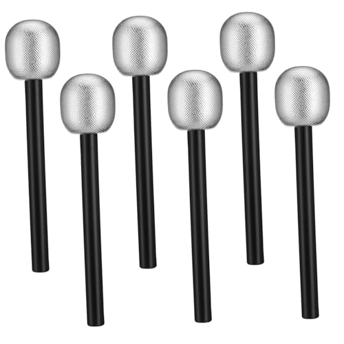 ibasenice 6 Stück Simulierte Mikrofonprops gefälschtes Mikrofonspielzeug Dekorative Requisiten Kostüm Mikrofon Bling Prop-Mikrofon Rave Party-Prop-Mikrofone Mikrofonstütze Halloween Silber ibasenice 6 Stück Simulierte Mikrofonprops gefälschtes Mikrofonspielzeug Dekorative Requisiten Kostüm Mikrofon Bling Prop-Mikrofon Rave Party-Prop-Mikrofone Mikrofonstütze Halloween Silber von ibasenice
